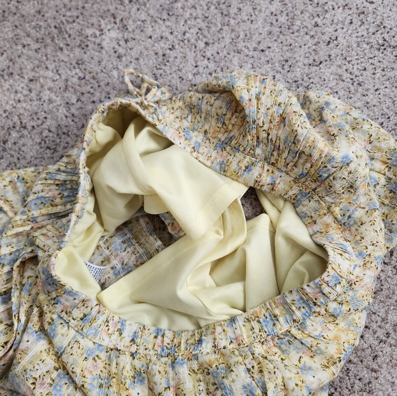 American Eagle yellow floral shorts - Picture 5 of 8